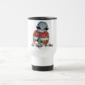 Whimsical Owl met Attitude Travel Mug Reisbeker (Center)
