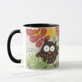 Whimsical owl Mug Mok