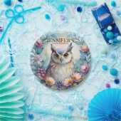 Whimsical Owl Paper Borden Papieren Bordje (Feest)