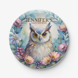 Whimsical Owl Paper Borden Papieren Bordje