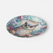 Whimsical Owl Paper Borden Papieren Bordje (Gekanteld)