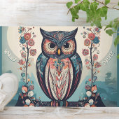 Whimsical Owl Welkom deur mat