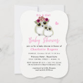 Whimsical Ownership Cute Baby shower Pink Kaart (Voorkant)