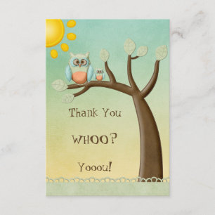 Whimsical Ownership You Baby shower Bedankkaart
