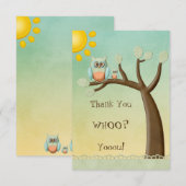 Whimsical Ownership You Baby shower Bedankkaart (Voorkant / Achterkant)