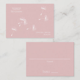 Whimsical Paardenbloem Trouwplaats / Escort Kaart Plaatskaartje