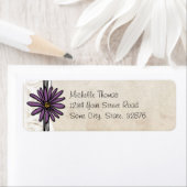 Whimsical  Paars Daisy Etiket (Insitu)