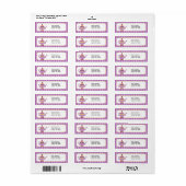 Whimsical Paars Teapot Labels (Full Sheet)