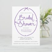 Whimsical Paarse boog Vrijgezellenfeest Kaart (Staand voorkant)