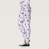 Whimsical Paarse Halloween Cany Corn Leggings (Links)