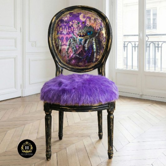 Whimsical Paarse Regal Spider Art Tissuepapier