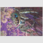 Whimsical Paarse Regal Spider Art Tissuepapier (Voorkant)