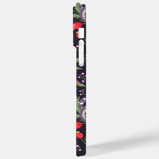 Whimsical Paarse Snake & Botanical – gepersonalise Case-Mate iPhone Case (Achterkant / Links)