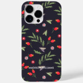 Whimsical Paarse Snake & Botanical – gepersonalise Case-Mate iPhone Case (Achterkant)