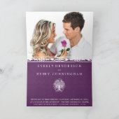 Whimsical Paarse wervelboom 2 foto bruiloft (Binnen)