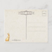 Whimsical  PaasBunny, Chicken and Eggs Briefkaart (Achterkant)