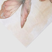 Whimsical Paashaas met Vlinders Decoupage Tissuepapier (Detail)