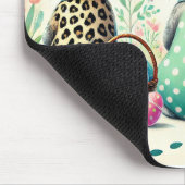 Whimsical Paastrio Patroon Bunnies Muismat (Hoek)