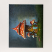 Whimsical-paddenstoel Legpuzzel (Verticaal)