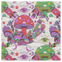 Whimsical paddenstoelen en raketschepen