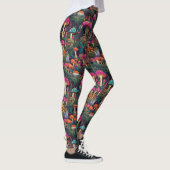 Whimsical paddenstoelen Leggings (Rechts)