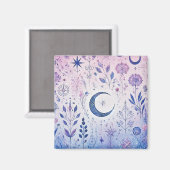 Whimsical Pagan Magnet - Celestial Pastel Design (Voorkant / Achterkant)