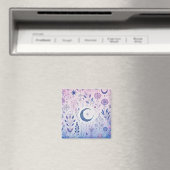 Whimsical Pagan Magnet - Celestial Pastel Design (Insitu (Vaatwasser))