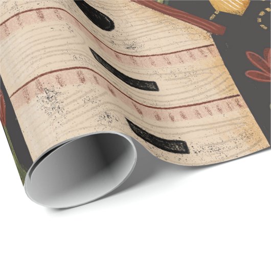 Whimsical Painted Bee Hives Beekeeper Honey Cadeaupapier (Rol Hoek)