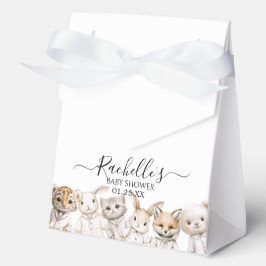 Whimsical Pajama Animals: Soft Pastel Party Accent Bedankdoosjes