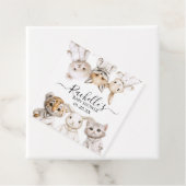 Whimsical Pajama Animals: Soft Pastel Party Accent Bedankjes Labels (In situ)