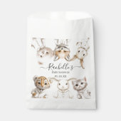 Whimsical Pajama Animals: Soft Pastel Party Accent Bedankzakje (Voorkant)