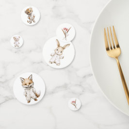 Whimsical Pajama Animals: Table Confetti