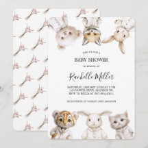 Whimsical Pajama Parade: Uitnodiging voor babyborr