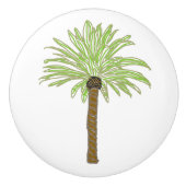 Whimsical Palm Tree Keramische Knop (Voorkant)