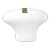 Whimsical Palm Tree Keramische Knop (Zijkant)