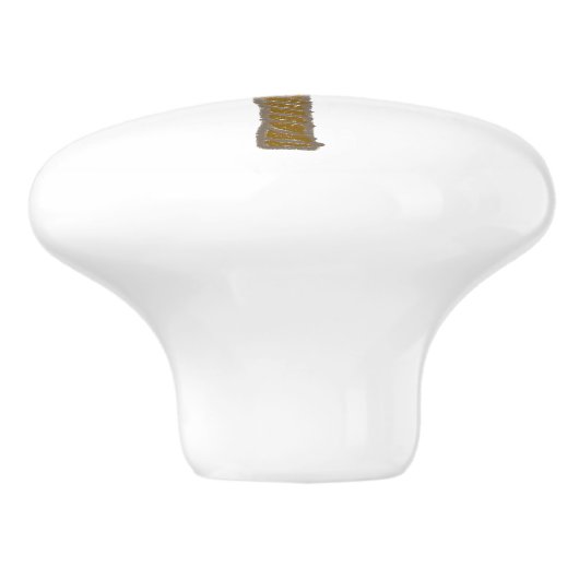 Whimsical Palm Tree Keramische Knop (Zijkant)