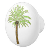 Whimsical Palm Tree Keramische Knop (Rechts)