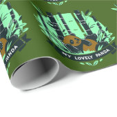 Whimsical Panda Gifts: Schattige Design & Kunstwer Cadeaupapier (Rol Hoek)