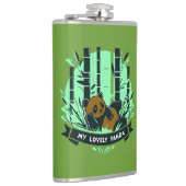 Whimsical Panda Gifts: Schattige Design & Kunstwer Heupfles (Rechts)