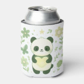 Whimsical Panda Heart Can Cooler (Blikje Voorkant)