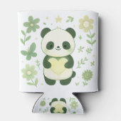 Whimsical Panda Heart Can Cooler (Achterkant)