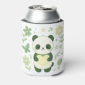 Whimsical Panda Heart Can Cooler (Blikje Achterkant)