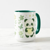    Whimsical Panda Heart Ceramic Mug Mok (Voorkant rechts)