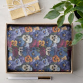 Whimsical Pansy kleurrijk patroon Tissuepapier (Geschenk)