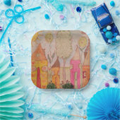 Whimsical Papieren Bordje (Feest)