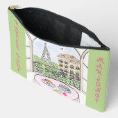 Whimsical Parijs en Eiffeltoren MAHJONG Etui (Open)