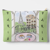 Whimsical Parijs en Eiffeltoren MAHJONG Etui (Achterkant)