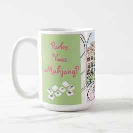 Whimsical Parijs en Eiffeltoren MAHJONG Koffiemok