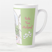 Whimsical Parijs en Eiffeltoren MAHJONG Latte Mok (Rechts)