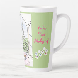 Whimsical Parijs en Eiffeltoren MAHJONG Latte Mok